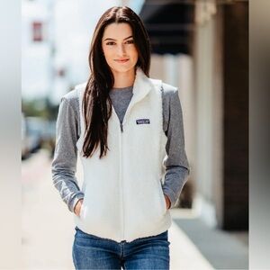 Patagonia Women's White Fleece Vest